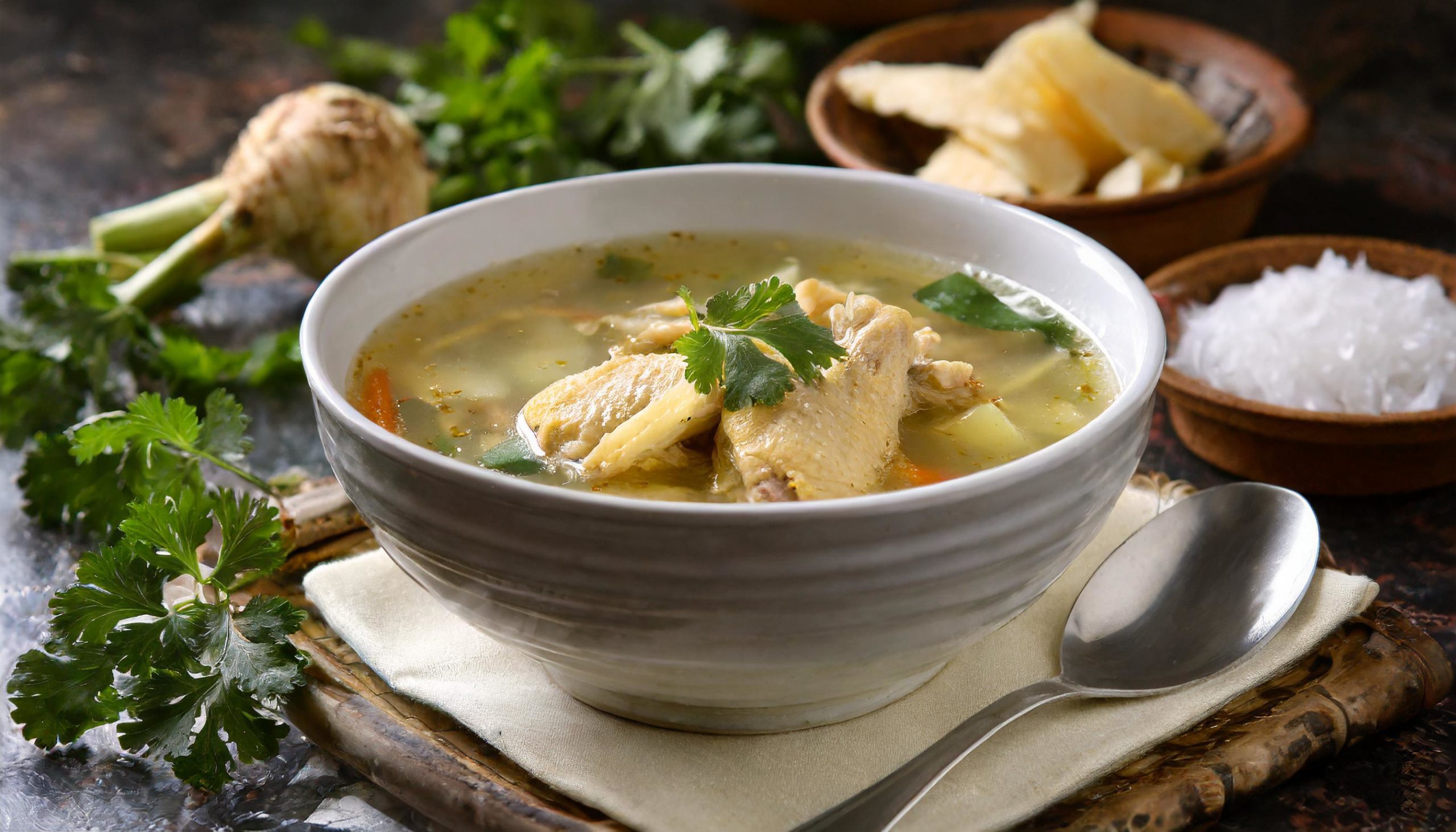 Chicken tinola soup
