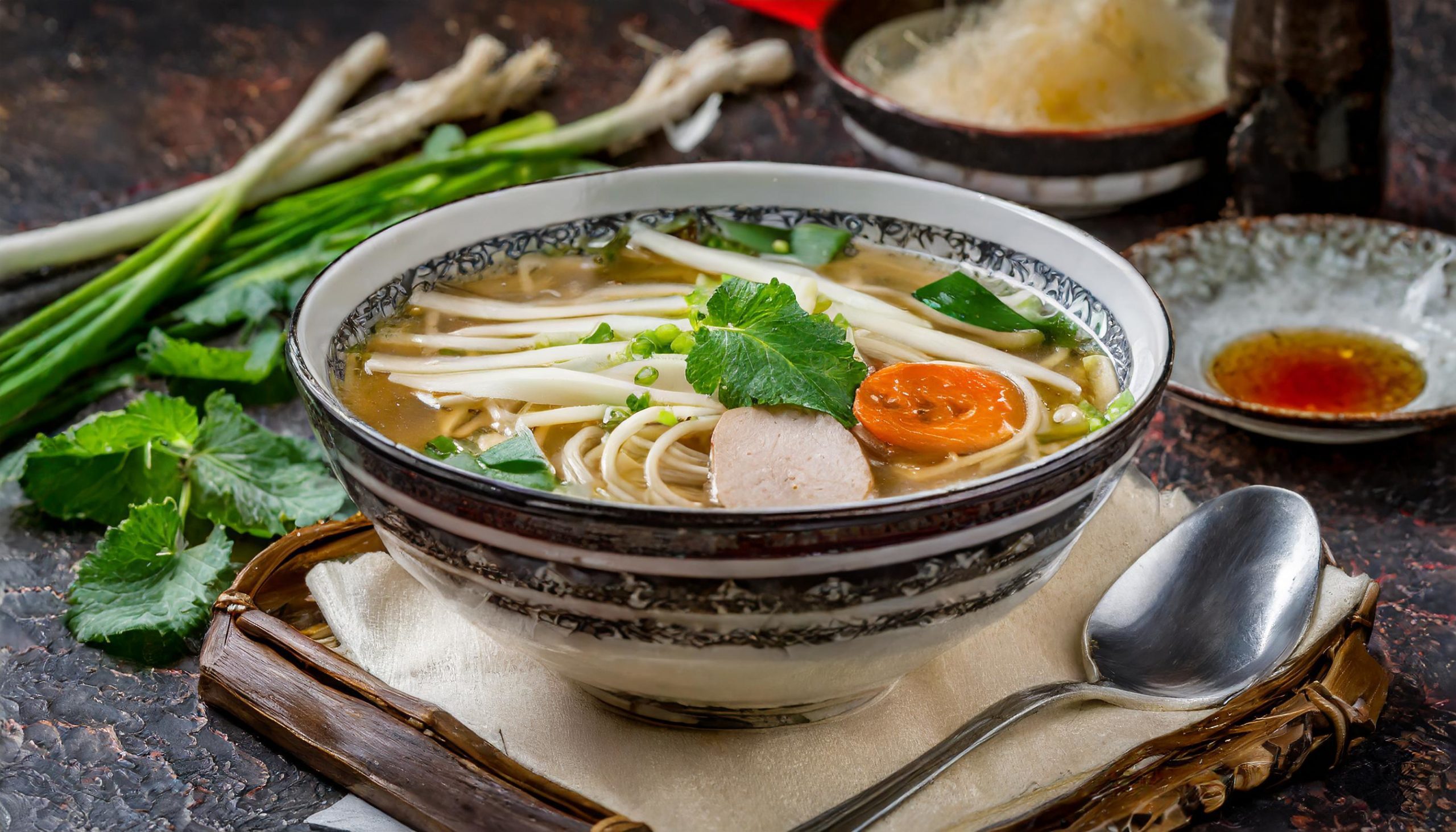 Yakamein (New Orleans-style noodle soup)