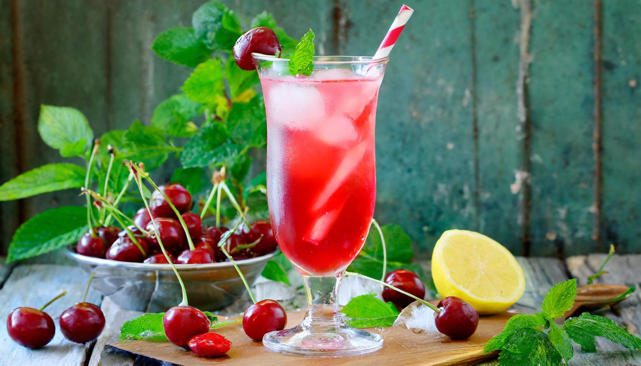 Cherry pop cocktail
